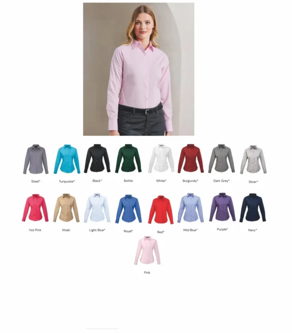 Premier PR200 long sleeve formal shirt